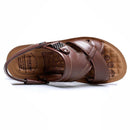 Sandália de Couro Masculina Ortopédica - Malibu Sandália de Couro - SAPATO 02 Importe Go 