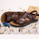 Sandália de Couro Masculina Ortopédica - Malibu Sandália de Couro - SAPATO 02 Importe Go 