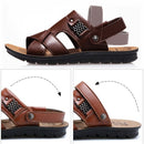 Sandália de Couro Masculina Ortopédica - Malibu Sandália de Couro - SAPATO 02 Importe Go 