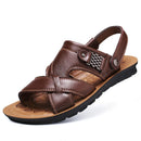 Sandália de Couro Masculina Ortopédica - Malibu Sandália de Couro - SAPATO 02 Importe Go Marrom 36 