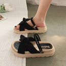 Sandália de Verão Flatform Butterfly 1025 Importe Go Preto 33 