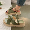 Sandália de Verão Flatform Butterfly 1025 Importe Go Verde 33 