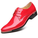Sapato Masculino de Couro Envernizado Sapato Masculino de Couro Envernizado Importe Go Vermelho 36 