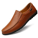 Sapato Mocassim Couro Italiano - Royal Classic™ MM35 Importe Go Marrom Escuro 38 