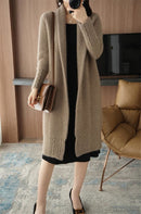 Sobretudo Tricot de Manga Longa Elegante Outono Sobretudo Tricot de Manga Longa Elegante Outono Importe Go 