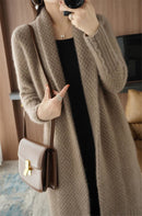 Sobretudo Tricot de Manga Longa Elegante Outono Sobretudo Tricot de Manga Longa Elegante Outono Importe Go 