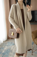 Sobretudo Tricot de Manga Longa Elegante Outono Sobretudo Tricot de Manga Longa Elegante Outono Importe Go 
