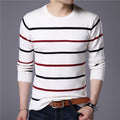 Suéter Listrado Masculino Suéter Listrado Importe Go branco P 