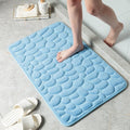 Tapete para Banheiro Impermeável (Ultra Absorção) xxx - Tapete para Banheiro Importe Go Azul 