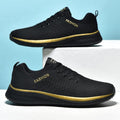 Tênis Casual Masculino Super Confortável - Urban Flex P5- Urban Flex Importe Go Preto e Dourado 37 