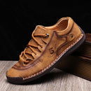 Tênis Couro Masculino Casual - Modelo Exclusivo Tênis Couro Masculino Casual Importe Go Amarelo 38 