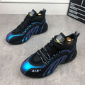 Tênis de Couro Masculino com Estampa Zebra Air Tênis de Couro Com Estampa Zebra Air Importe Go Azul 39 