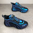 Tênis de Couro Masculino com Estampa Zebra Air Tênis de Couro Com Estampa Zebra Air Importe Go Azul claro 39 