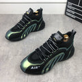 Tênis de Couro Masculino com Estampa Zebra Air Tênis de Couro Com Estampa Zebra Air Importe Go Verde 39 