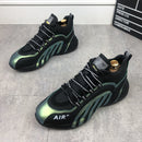 Tênis de Couro Masculino com Estampa Zebra Air Tênis de Couro Com Estampa Zebra Air Importe Go Verde 39 