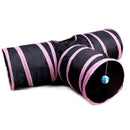 Túnel Dobrável para Pets - TunnelPet P20-167 Importe Go Túnel "T" Preto 