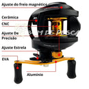 Vara De Pesca Com Carretilha GF200 CARRETILHAS Importe Go 