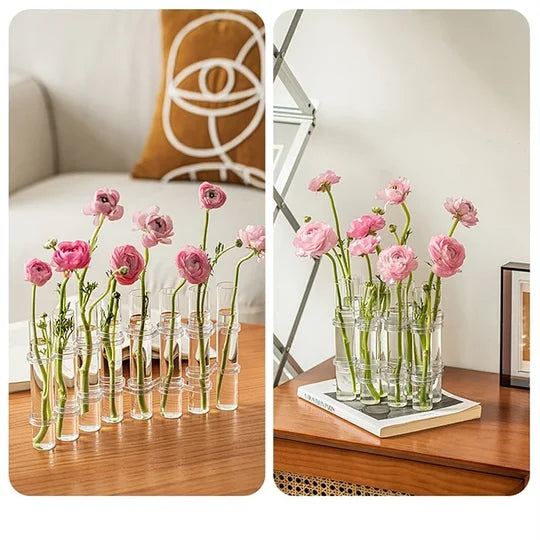Vaso Ajustável de Vidro Transparente para Decoração Vaso Ajustável de Vidro Transparente para Decoração Importe Go 