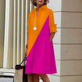 Vestido Chemise Celina ROUPVESTI021 Importe Go Rosa e Laranja P 