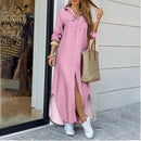 Vestido Chemise Longo Montenegro ROUPVESTI020 Importe Go Rosa P 
