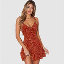 Vestido Curto Poá Cindy ROUPVESTI015 Importe Go Borgonha P 