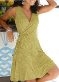 Vestido Curto Trespassado Fanny ROUPVESTI014 Importe Go Amarelo P 