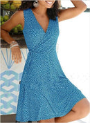 Vestido Curto Trespassado Fanny ROUPVESTI014 Importe Go Azul P 