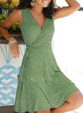 Vestido Curto Trespassado Fanny ROUPVESTI014 Importe Go Verde P 