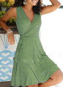 Vestido Curto Trespassado Fanny ROUPVESTI014 Importe Go Verde P 