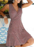 Vestido Curto Trespassado Fanny ROUPVESTI014 Importe Go Vermelho P 