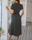 Vestido Midi de Bolinha Zara - Moda Verão Vestido Midi de Bolinha Zara Importe Go 