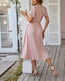 Vestido Midi de Bolinha Zara - Moda Verão Vestido Midi de Bolinha Zara Importe Go 