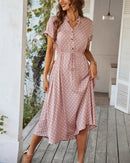 Vestido Midi de Bolinha Zara - Moda Verão Vestido Midi de Bolinha Zara Importe Go Rosa P 
