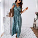 Vestido Midi Poá Ibiza ROUPVESTI003 Importe Go Azul P 