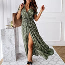 Vestido Midi Poá Ibiza ROUPVESTI003 Importe Go Verde P 