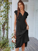 Vestido Midi Soltinho Valentina - Moda Verão Vestido Midi Soltinho Valentina Importe Go 
