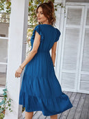 Vestido Midi Soltinho Valentina - Moda Verão Vestido Midi Soltinho Valentina Importe Go 