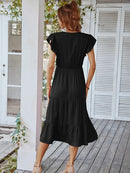 Vestido Midi Soltinho Valentina - Moda Verão Vestido Midi Soltinho Valentina Importe Go 