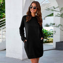 Vestido Moletom Casual Importe Go Preto PP 