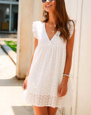 Vestido Soltinho Decotado Shorts Integrado Importe Go Branco PP 