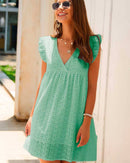 Vestido Soltinho Decotado Shorts Integrado Importe Go Verde PP 