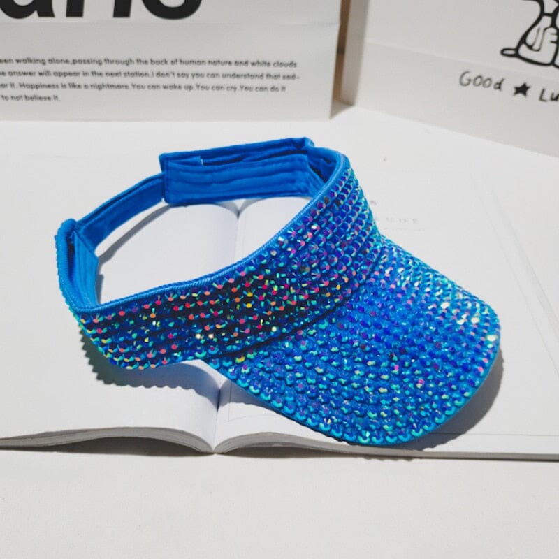Viseira LaBela Strass VIS002 Importe Go Azul 